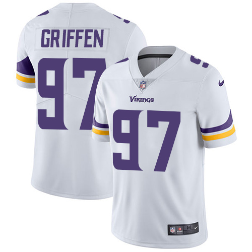 Minnesota Vikings #97 Limited Everson Griffen White Nike NFL Road Men Jersey Vapor Untouchable